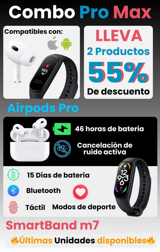 OFERTA Combo 🔥🔥 SMARTWATCH Y AIRPODS PRO 🔥🍎